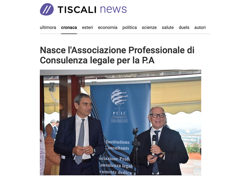 24 05 2023 - Tiscali News - nasce pilc